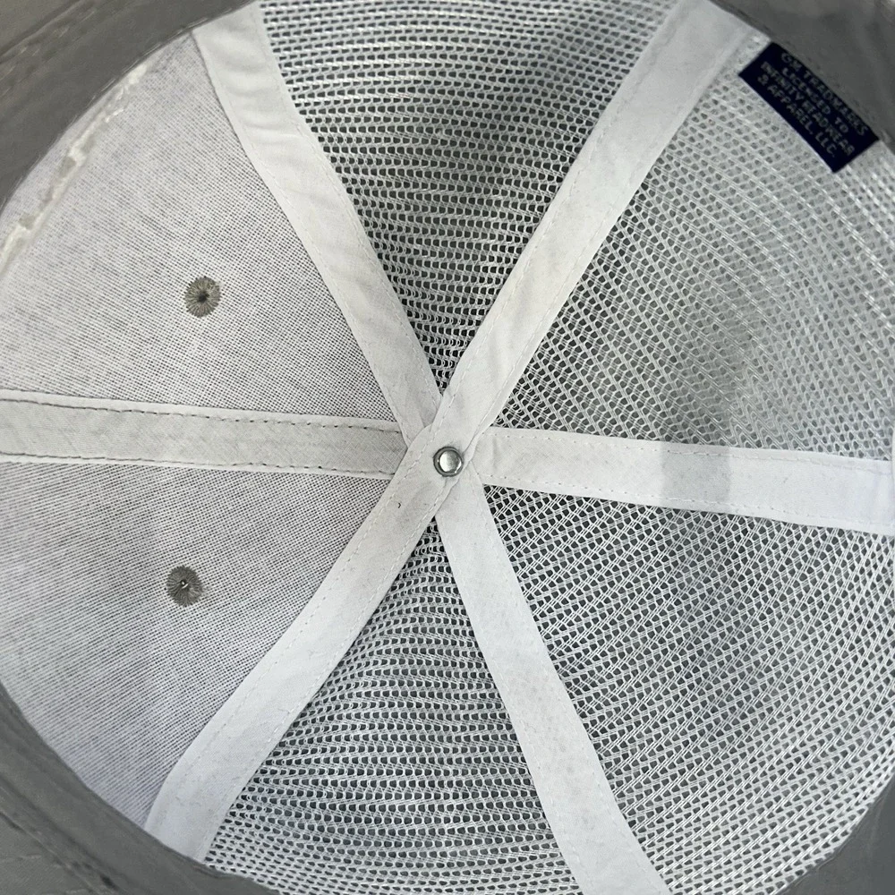 Chevrolet Trucker Hat Snapback Gray White Mesh Back Cap